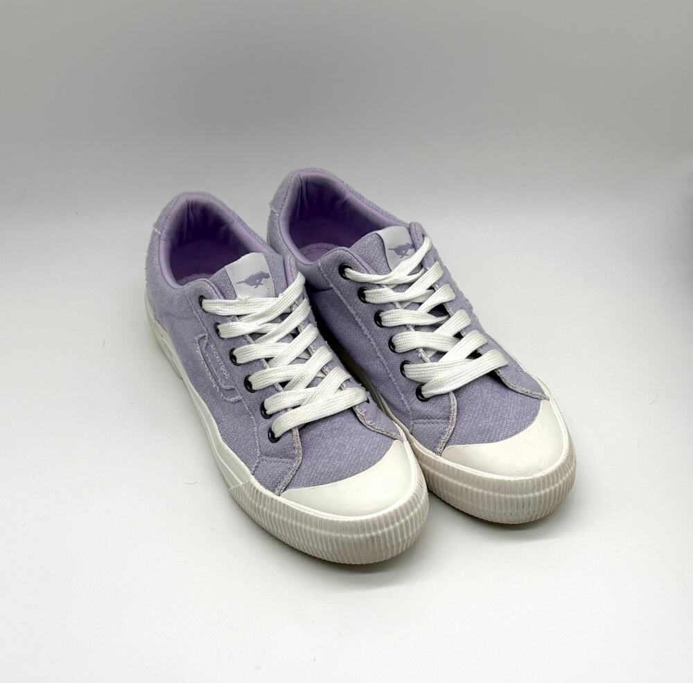 Rocket Dog Womens Size 9 Lavender Purple Canvas Low Top Lace Up Sneakers Shoes